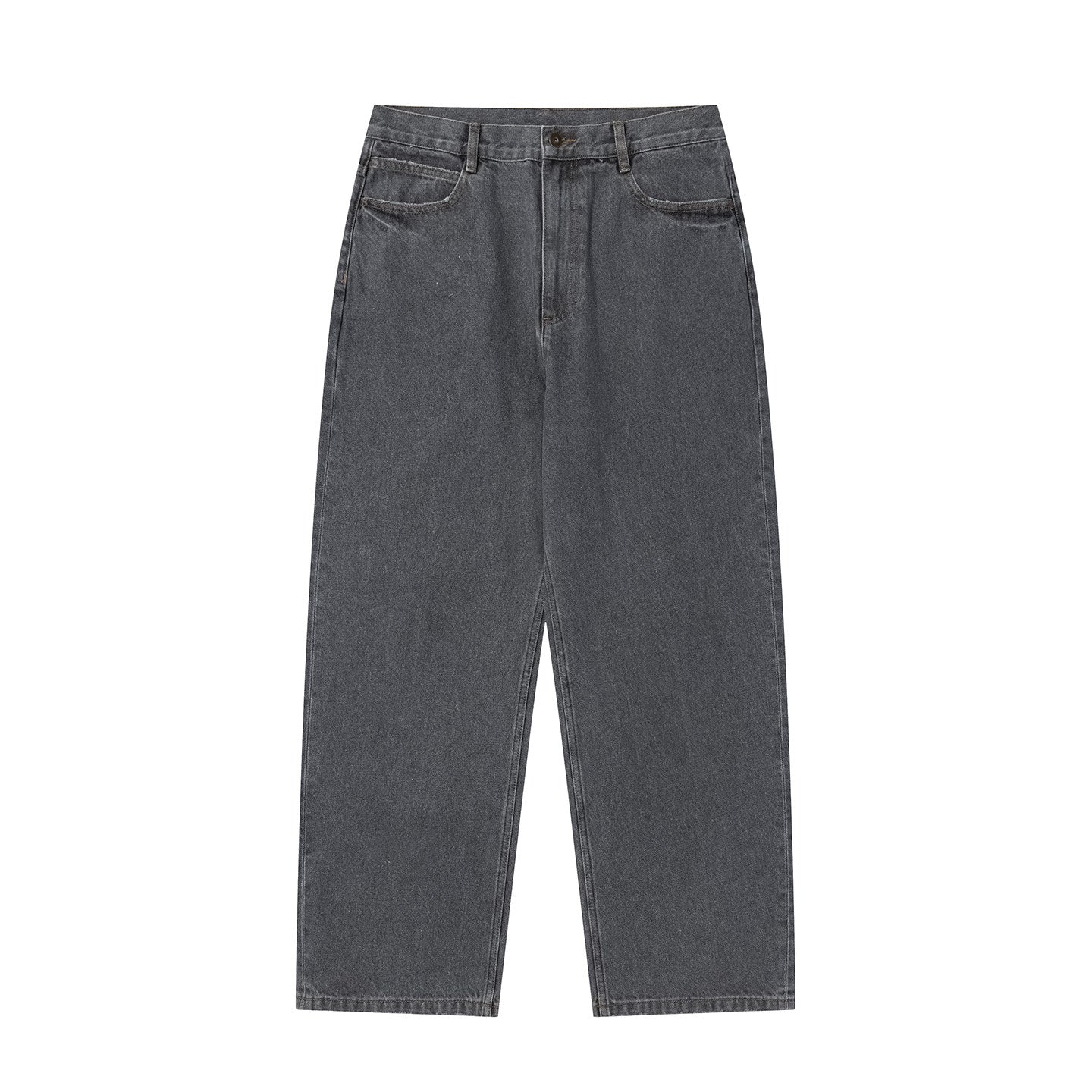 14oz グレーウォッシュ ストレートデニム　N6637