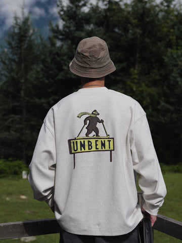 ユニセックス起毛プリントロングスリーブTシャツ N5832