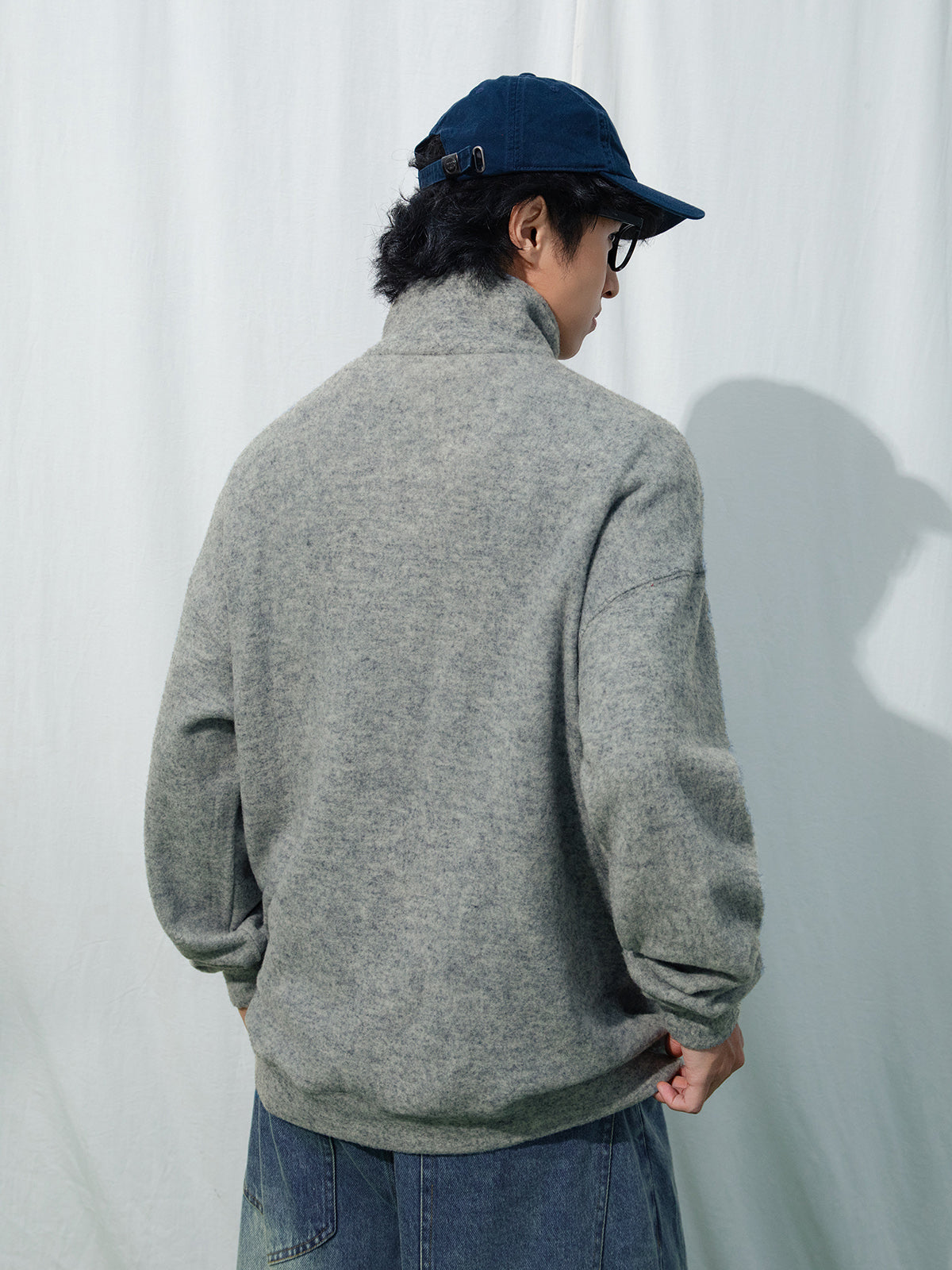 280Gラビットファーニットバイカラージップブルゾン　N6243