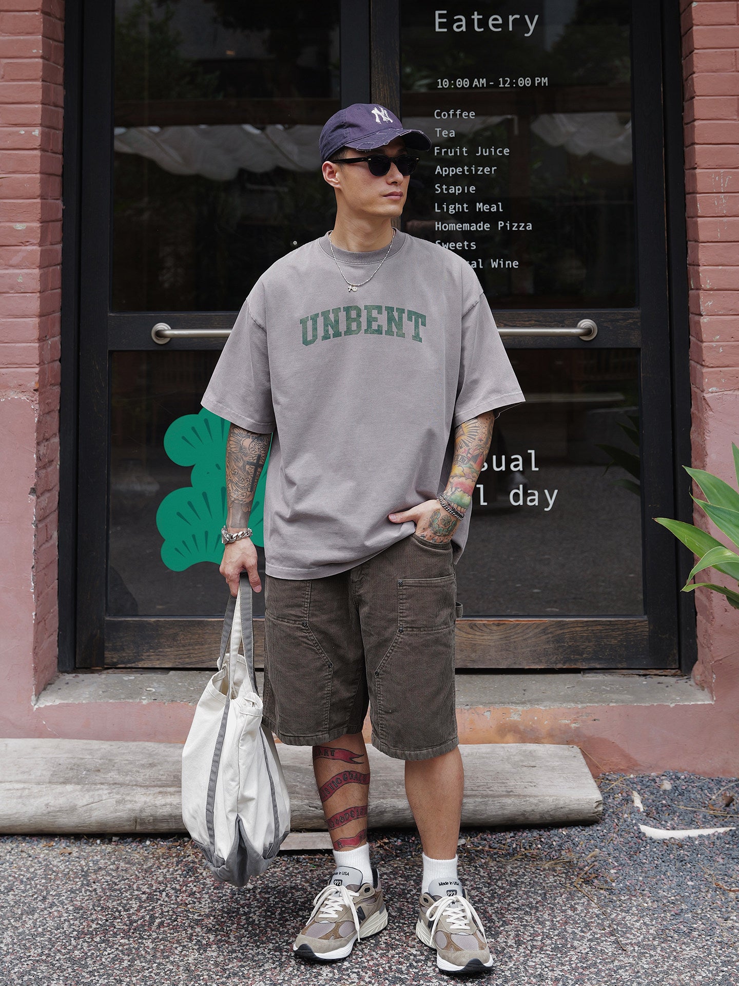 ガーメントウォッシュ カレッジロゴ ルーズTシャツ　N6970