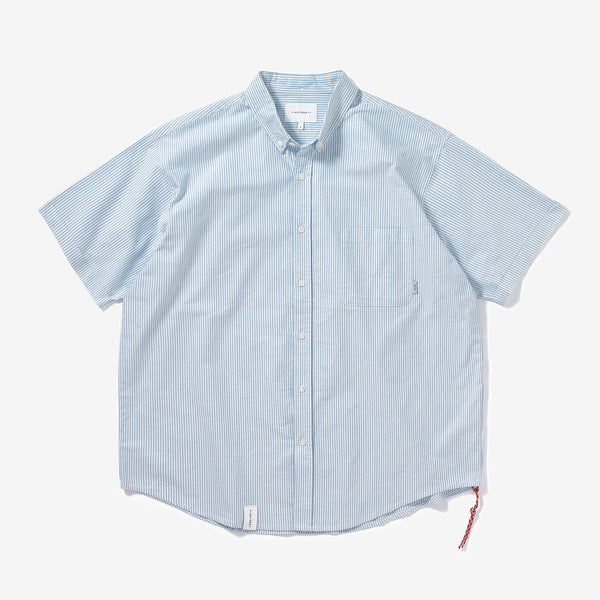 short sleeves Stripe Oxford Shirt   N1820
