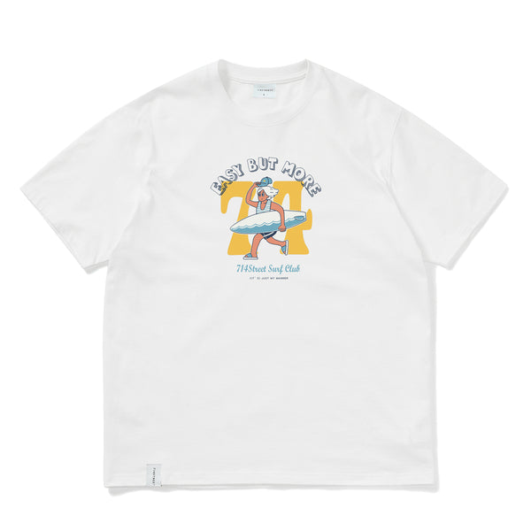 【240G】surfer logo print t-shirt   N3610