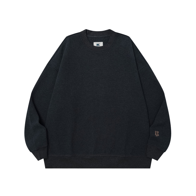 Heavy duty double-sided Waffle Sweater / ヘビーデューティ両面ワッフルセーター　N4461