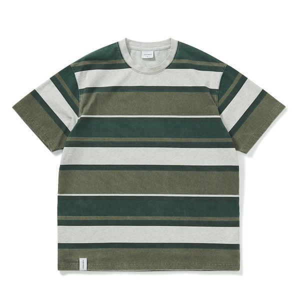 300G] striped T-shirt N3704