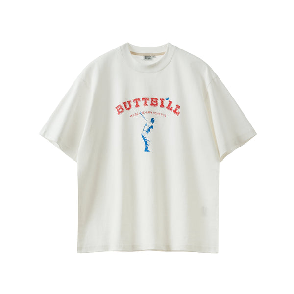 270G] baseball print t-shirt / T-shirt N3626