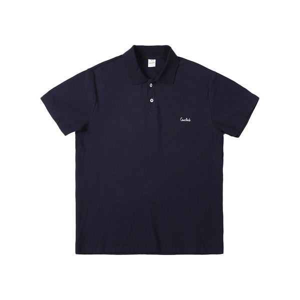 【230G】navy logo polo shirt   N3665