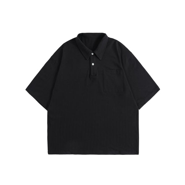 Textured dark polo shirt   N3470
