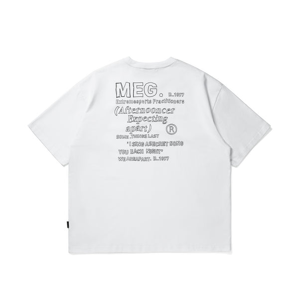 300G] Back Print T-shirt N3601