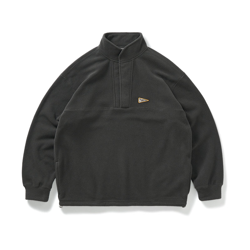 stand collar fleece sweatshirt  / フリーススウェット N4580