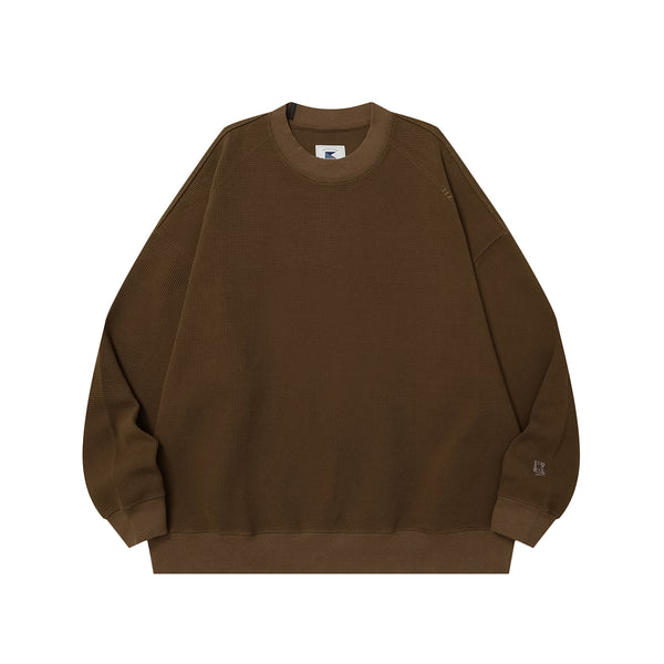 Heavy duty double-sided Waffle Sweater / ヘビーデューティ両面ワッフルセーター　N4461