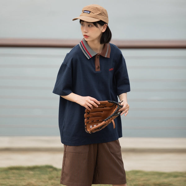 accent color polo shirt / ポロシャツ N3622 - NNine