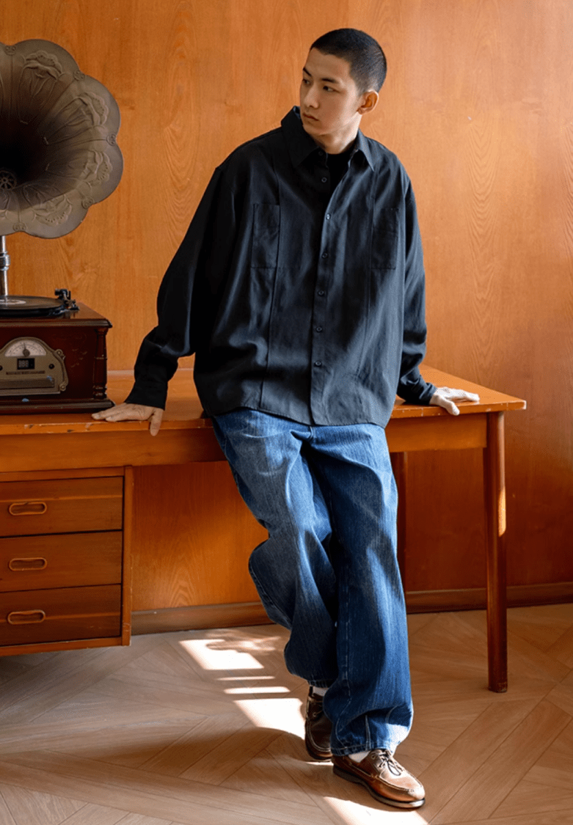 accordion stitch shirt N5184 - ファッション通販 NNine(ナイン)