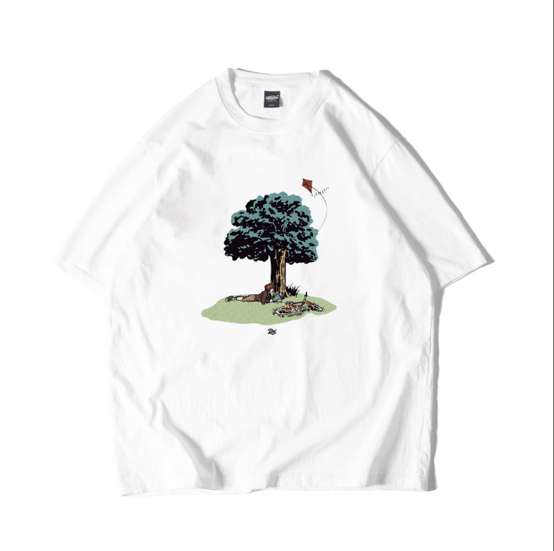 AfternoonプリントTシャツ コットン100% / Afternoon Print T-shirt N5508 - ファッション通販NNine（ナイン）