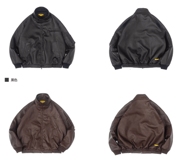 エイジドレザーボンバージャケット N4864