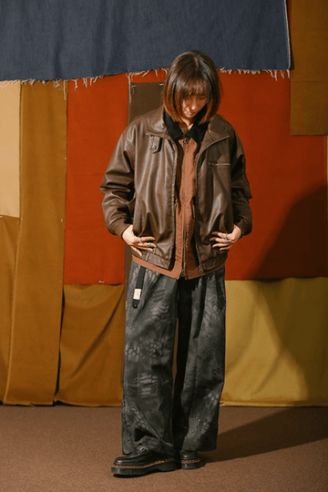 エイジドレザーボンバージャケット N4864