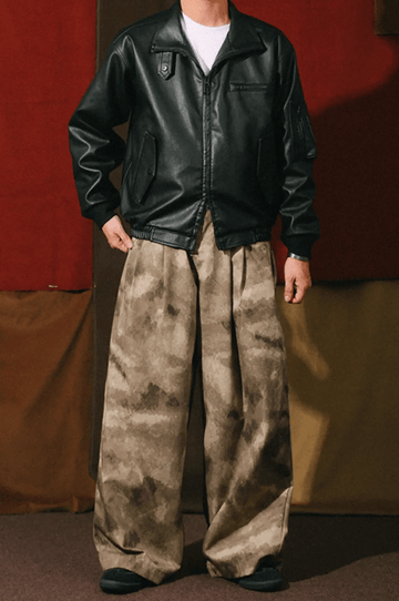 エイジドレザーボンバージャケット N4864