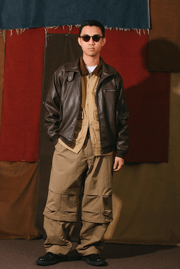 エイジドレザーボンバージャケット N4864