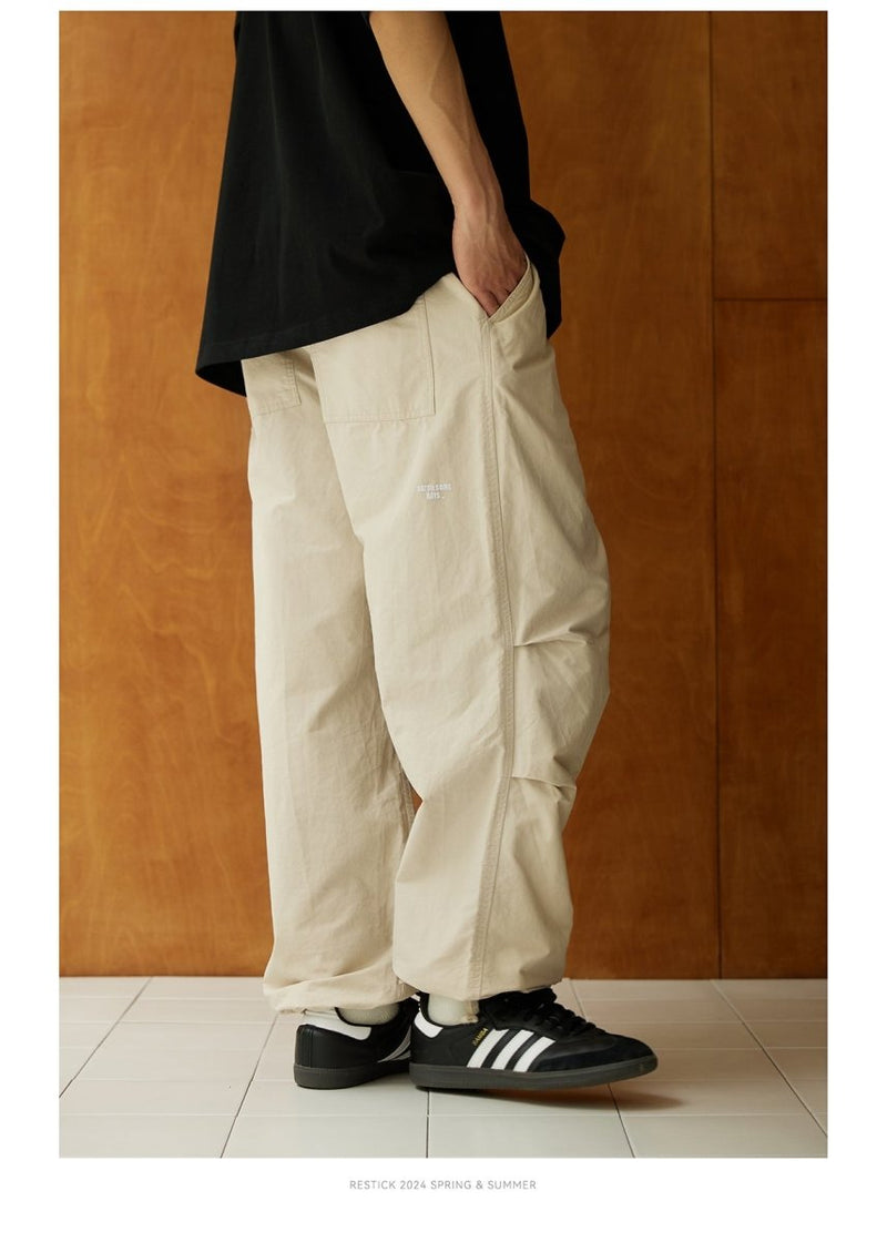 All cotton relaxed parachute pants N3715 - NNine