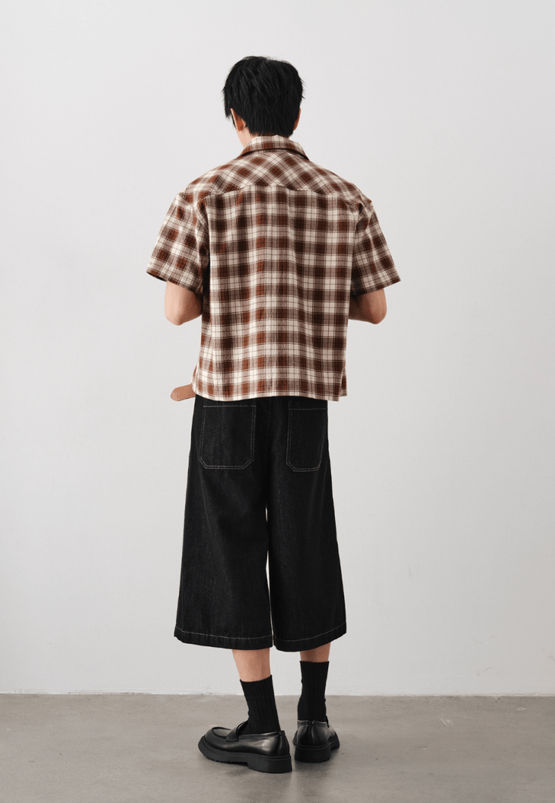 アメリカンブラウンレトロチェックシャツ / American Brown Retro Check N5531 - ファッション通販NNine（ナイン）