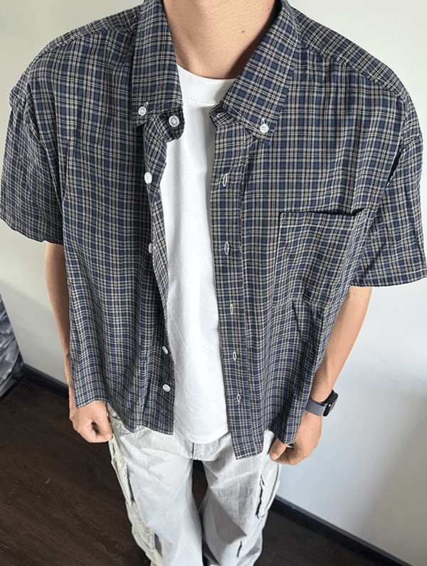 アメリカンカジュアルレトロチェックシャツ / American Casual Retro Check N5527 - ファッション通販NNine（ナイン）