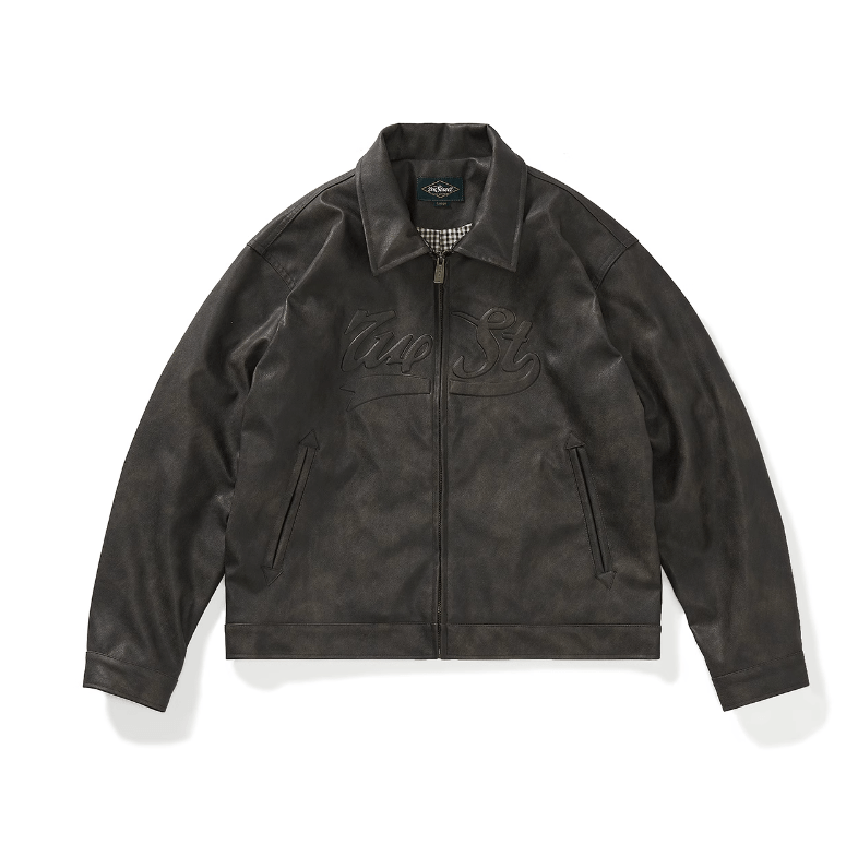 american retro leather jacket N5141 - ファッション通販 NNine(ナイン)
