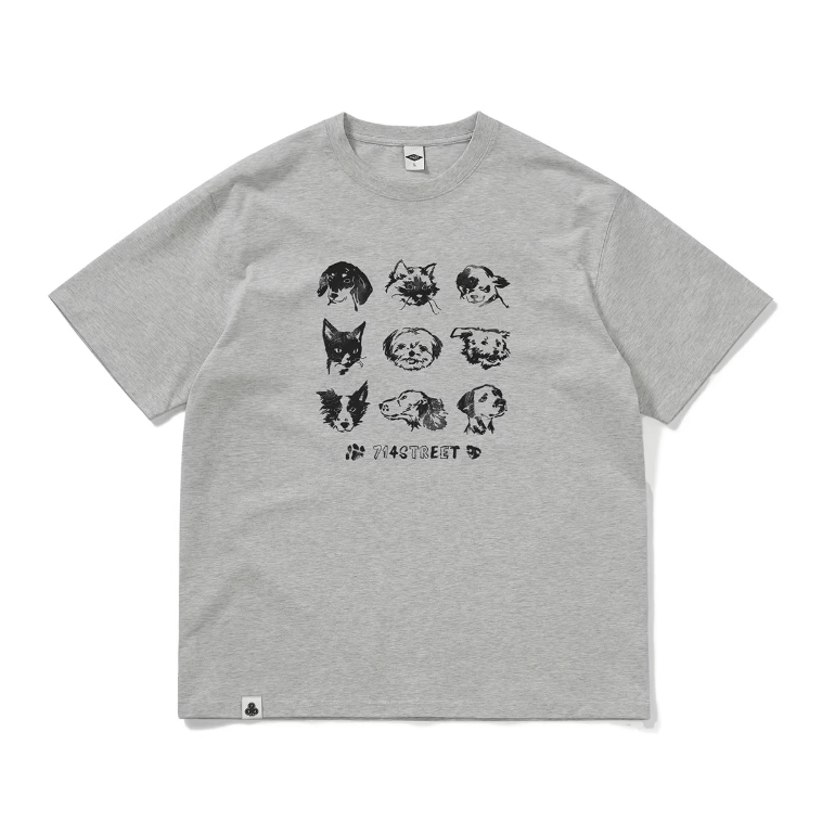 animal print t-shirt / アニマル ロゴ プリント Tシャツ 半袖 クリーン N5291 - ファッション通販 NNine(ナイン)