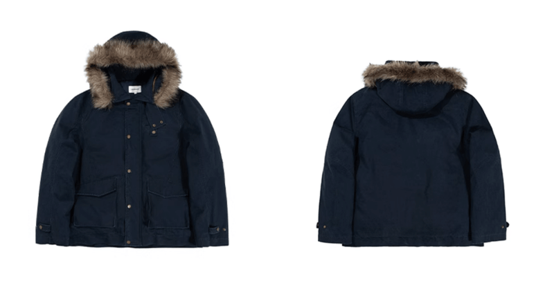 【フード取り外し可能】Attachment fur hood jacket N4829 - NNine