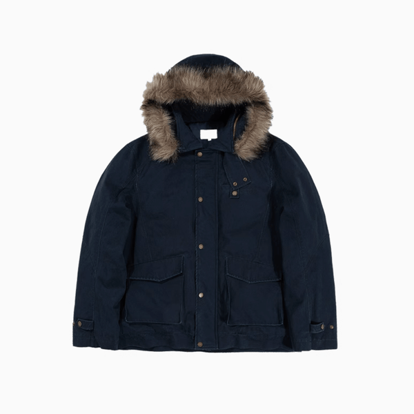 【フード取り外し可能】Attachment fur hood jacket N4829 - NNine