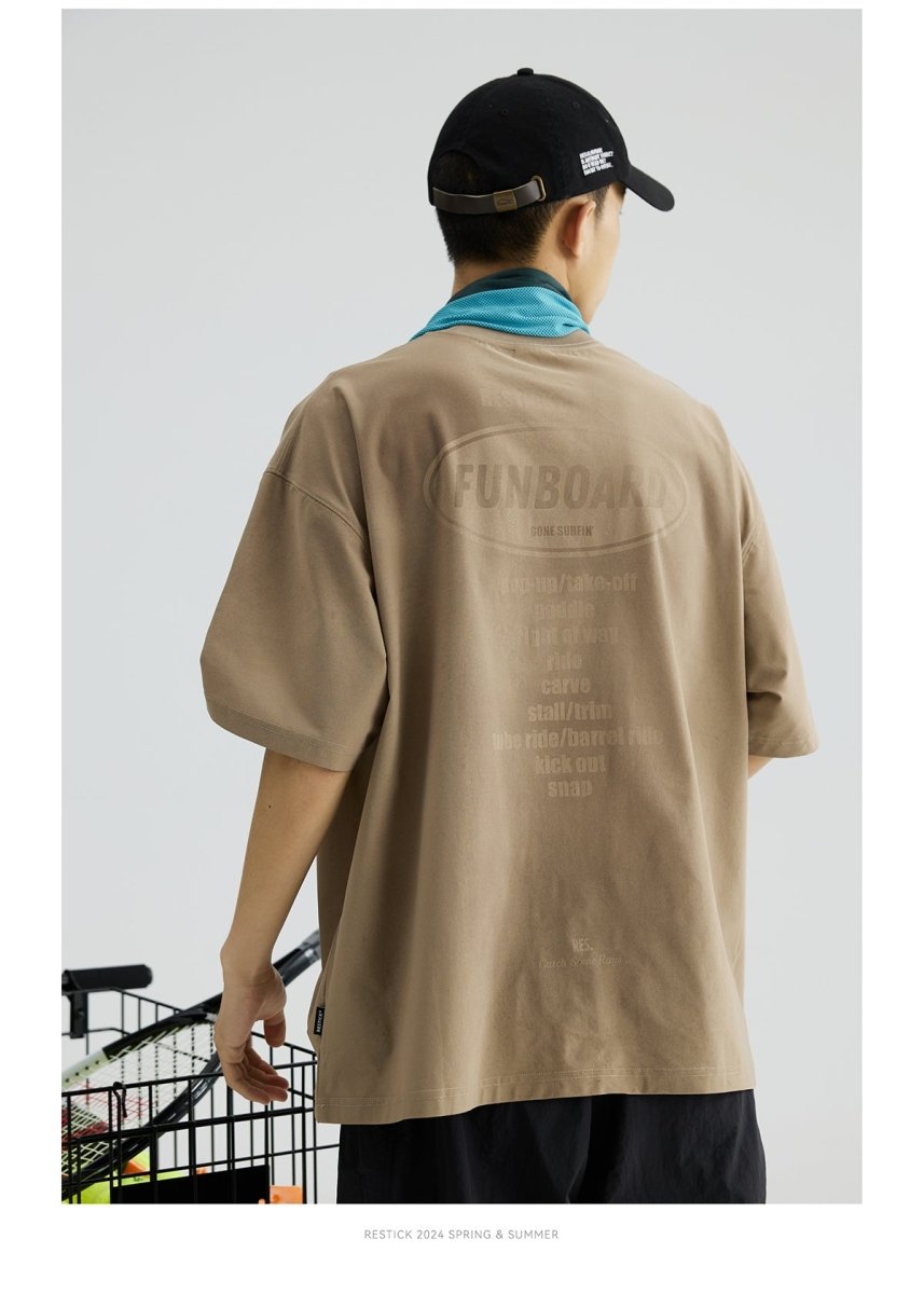 【伸縮性・吸湿速乾】back print t-shirt N3575 - NNine
