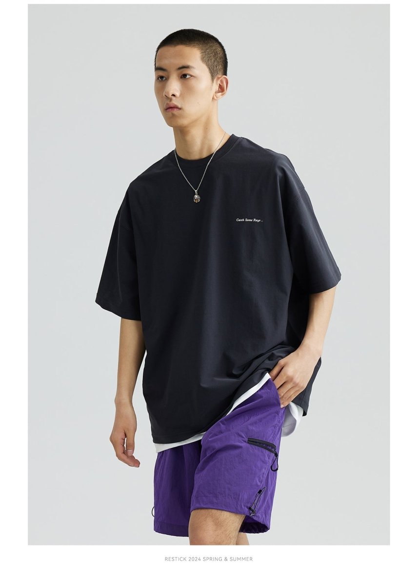 【伸縮性・吸湿速乾】back print t-shirt N3575 - NNine