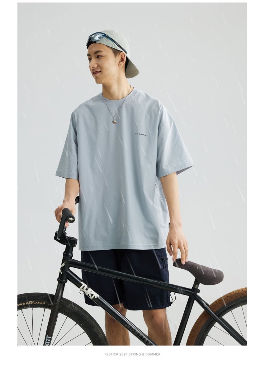 【伸縮性・吸湿速乾】back print t-shirt N3575 - NNine