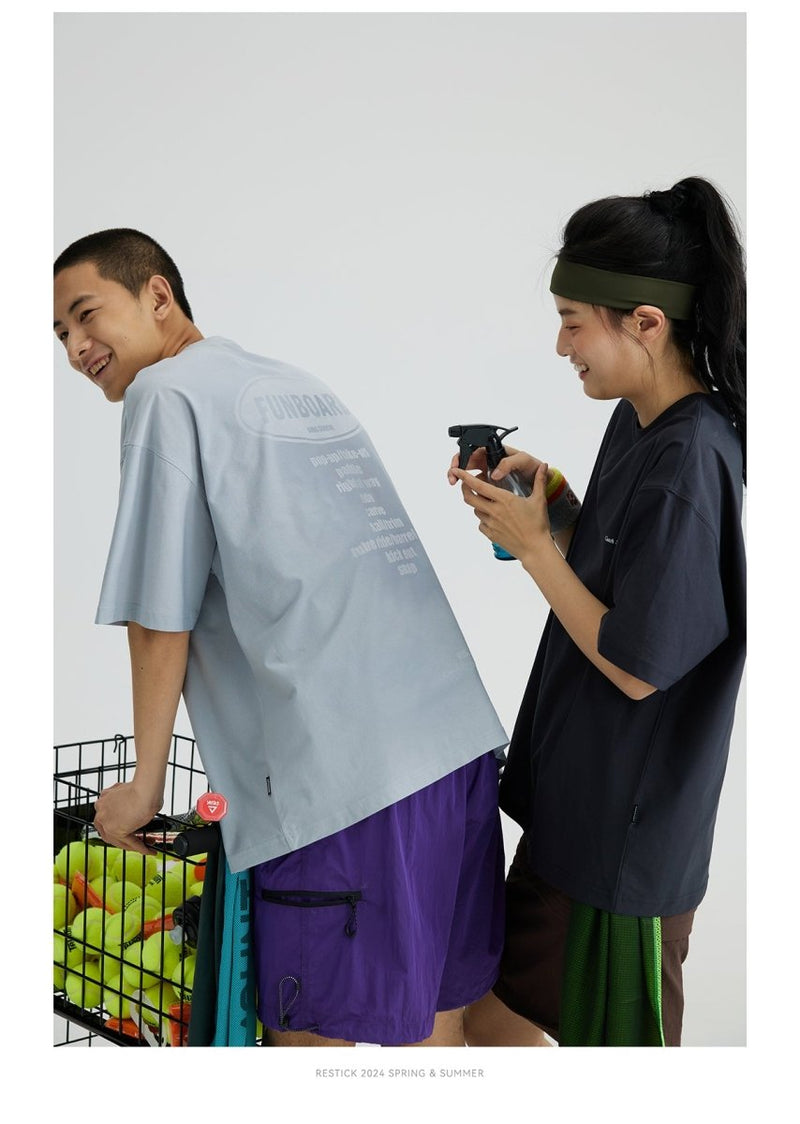 【伸縮性・吸湿速乾】back print t-shirt N3575 - NNine