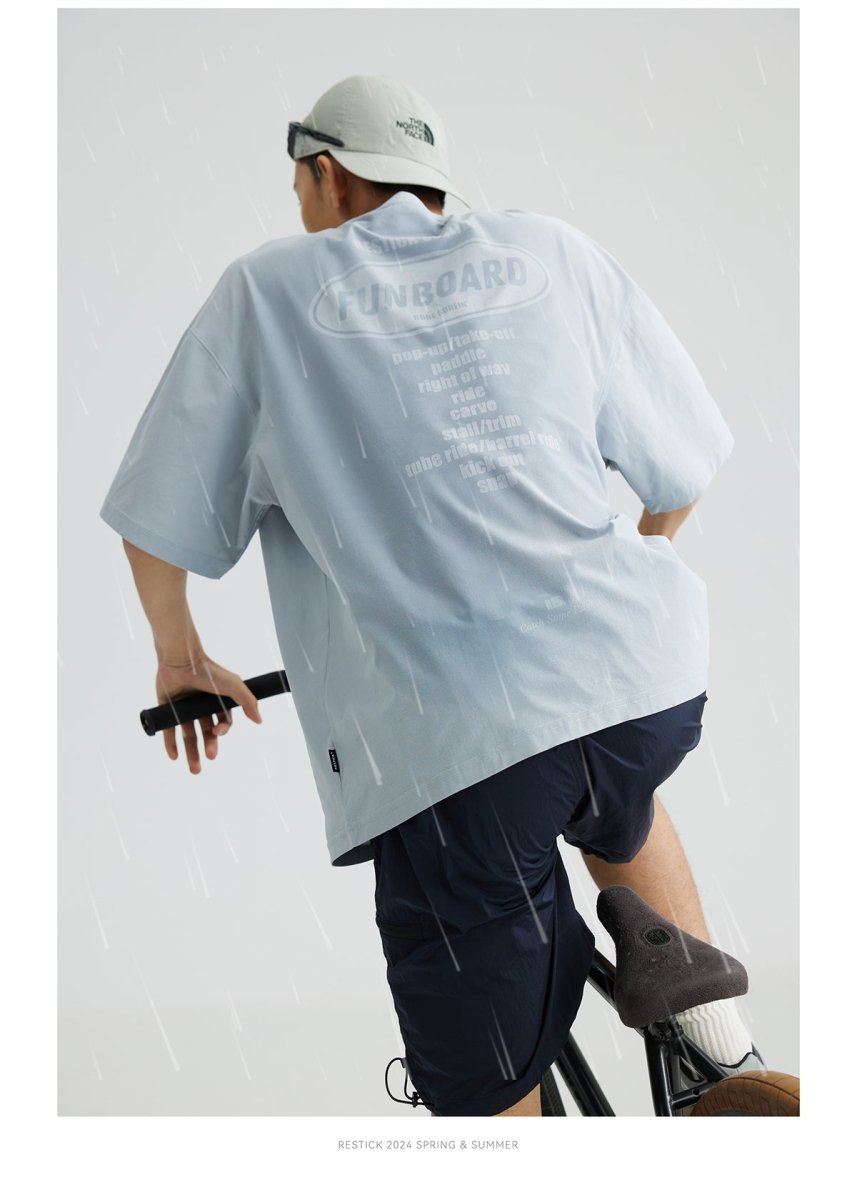 【伸縮性・吸湿速乾】back print t-shirt N3575 - NNine
