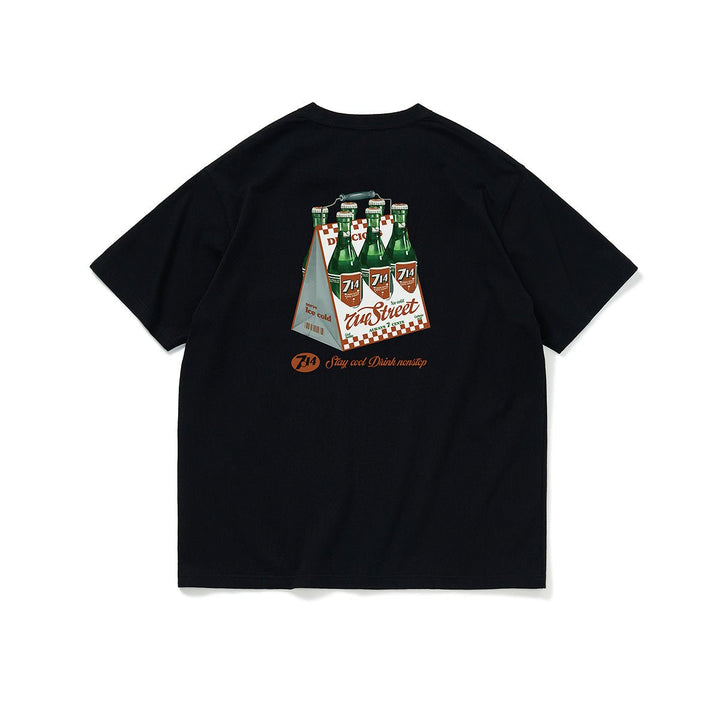 Back print T-shirt short sleeve vintage vintage style バックプリント Tシャツ 半袖 ヴィンテージ 古着風 N5297 - ファッション通販 NNine(ナイン)