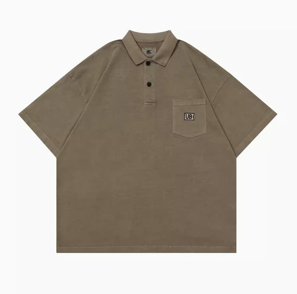Batik pocket polo Tshirt / バティック ポケットポロシャツ N3831 - NNine