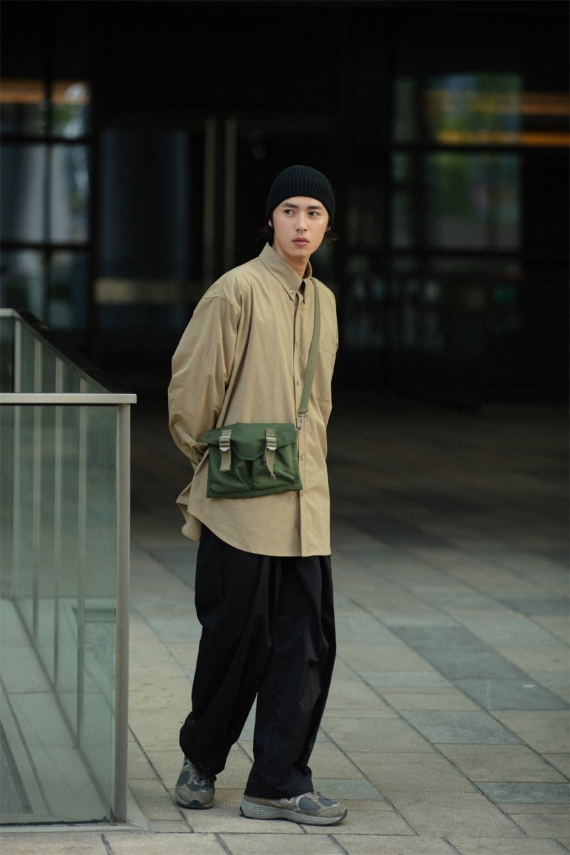 Big silhouette retro shirt /ビックシャツ N3698 - NNine