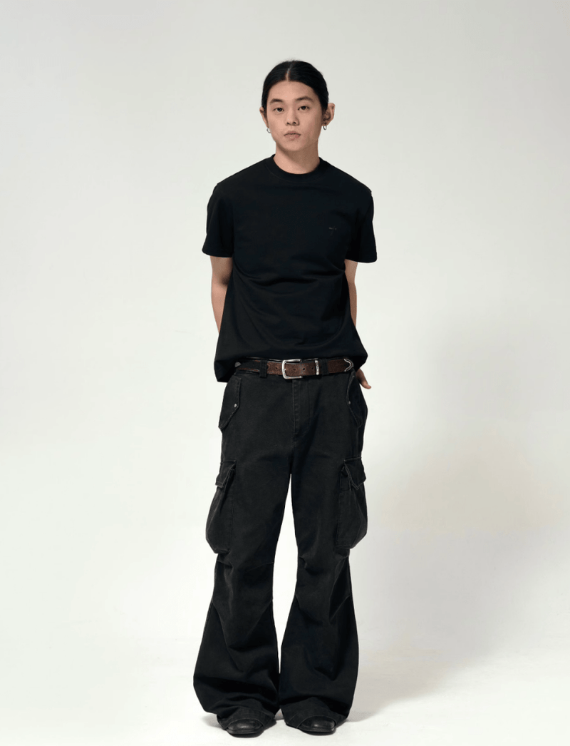 Black Cargo Pants N5606 - ファッション通販NNine（ナイン）