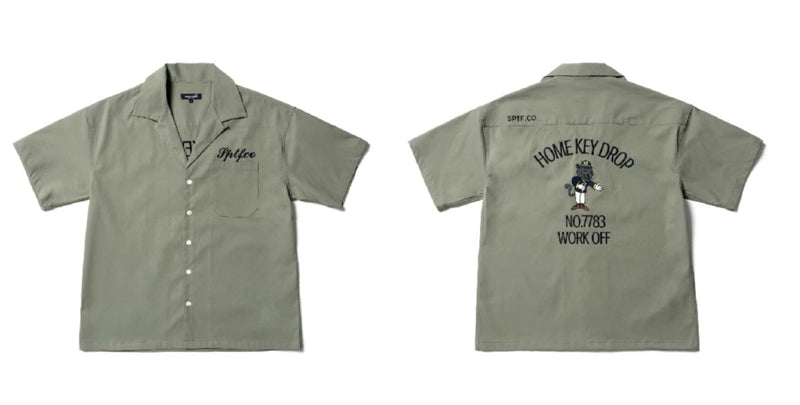 Black Panther Doorman Back Embroidery Shirt N3903 - NNine