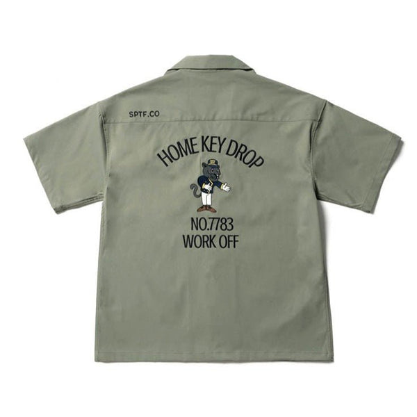 Black Panther Doorman Back Embroidery Shirt N3903 - NNine