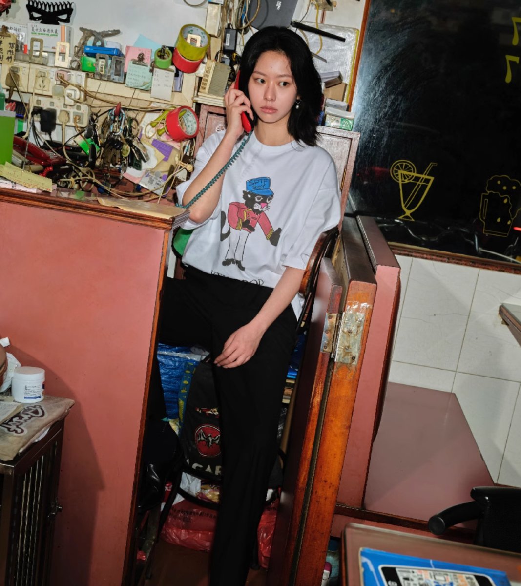 black panther print t - shirt N3643 - NNine