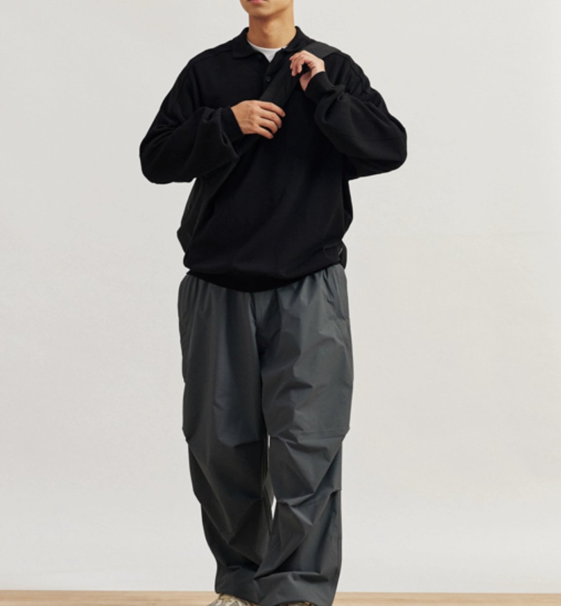 black polo shirt N3442 - NNine
