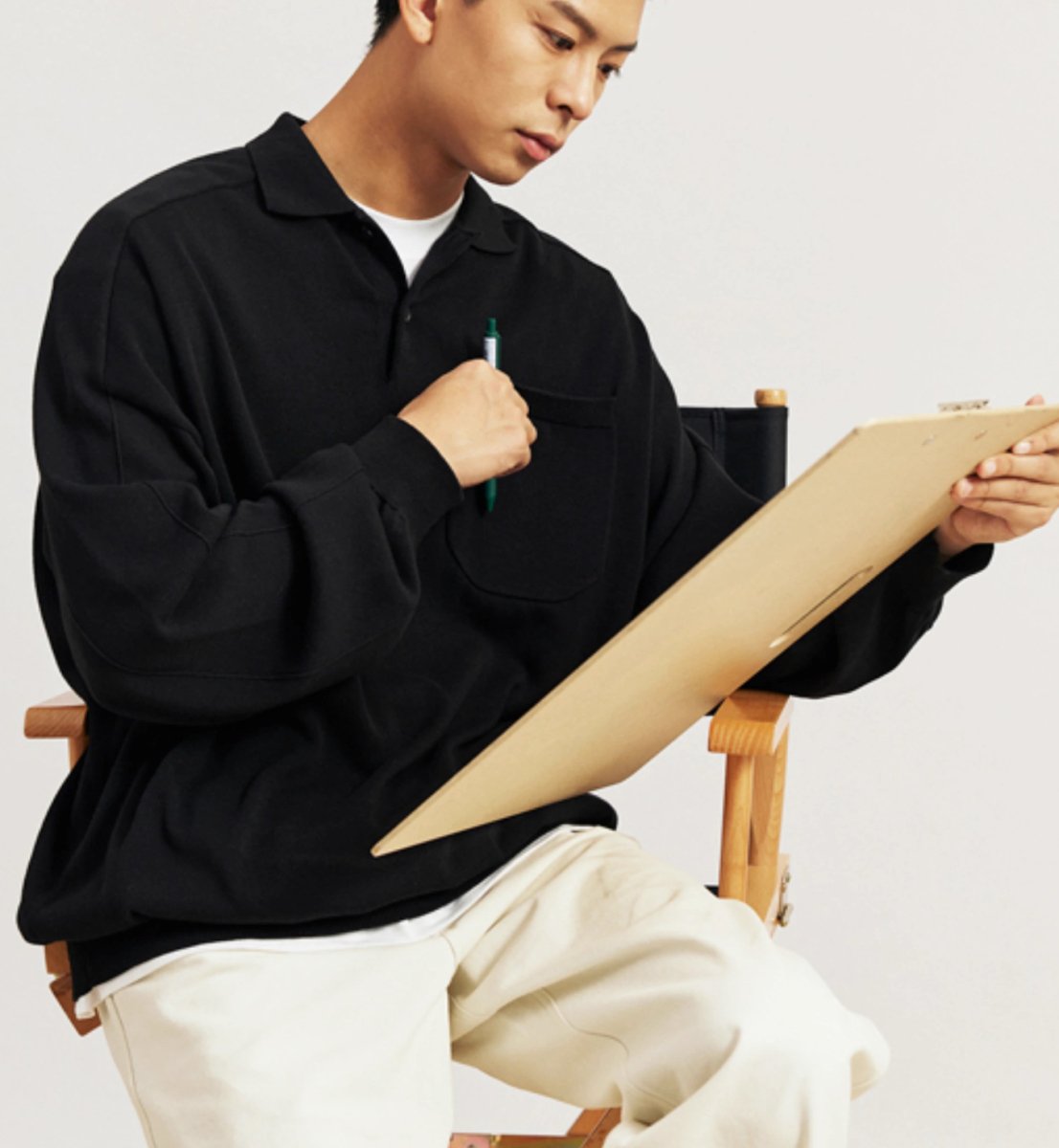 black polo shirt N3442 - NNine