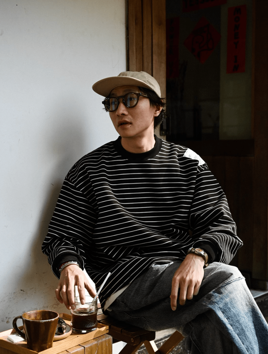 border sweatshirt N5101 - ファッション通販 NNine(ナイン)