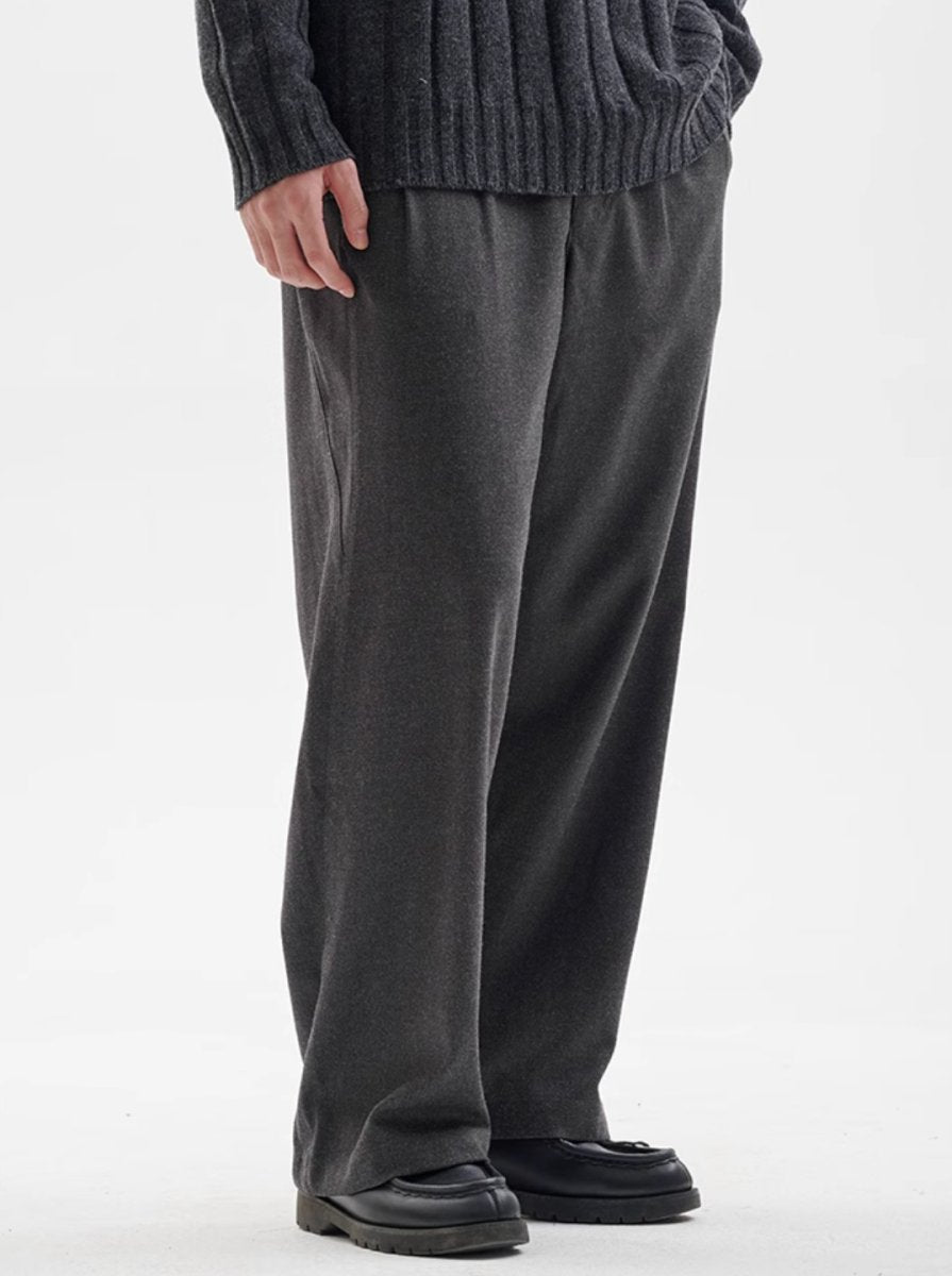brushed belt pants /ウーリーテックスタックスパンツ N4509 - NNine