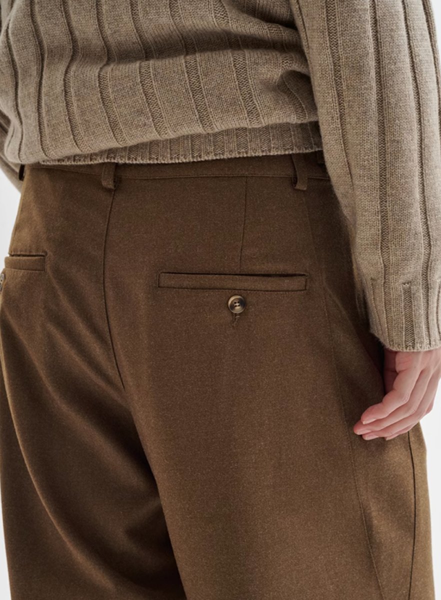 brushed belt pants /ウーリーテックスタックスパンツ N4509 - NNine