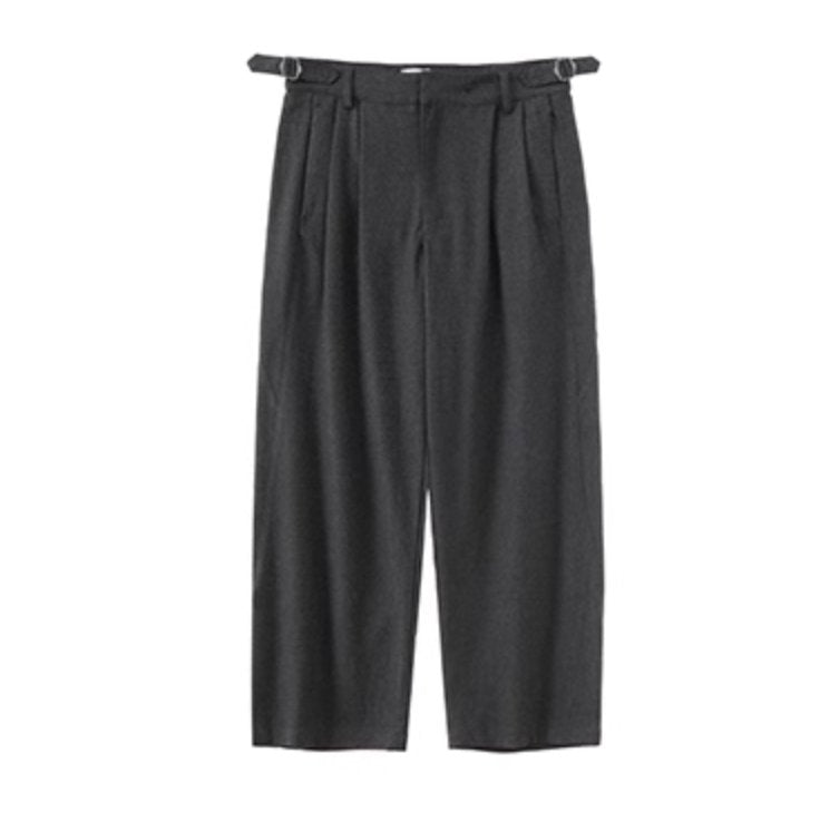 brushed belt pants / woolly tech stack pants N4509