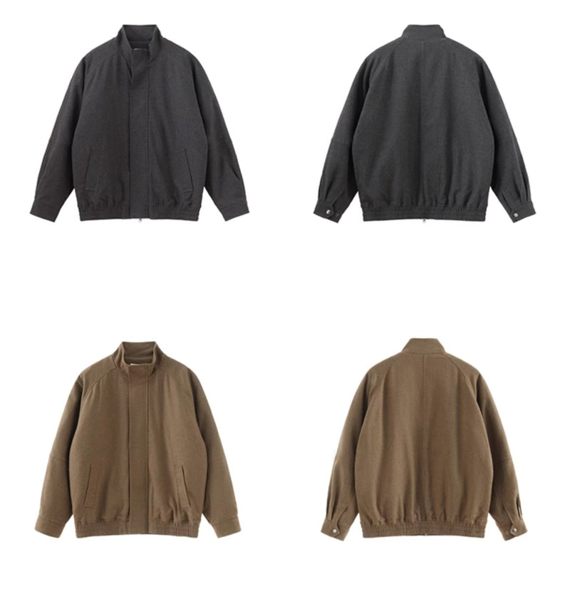 brushed stand collar jacket / テック繊維ダウン入りジャケット N4510 - NNine