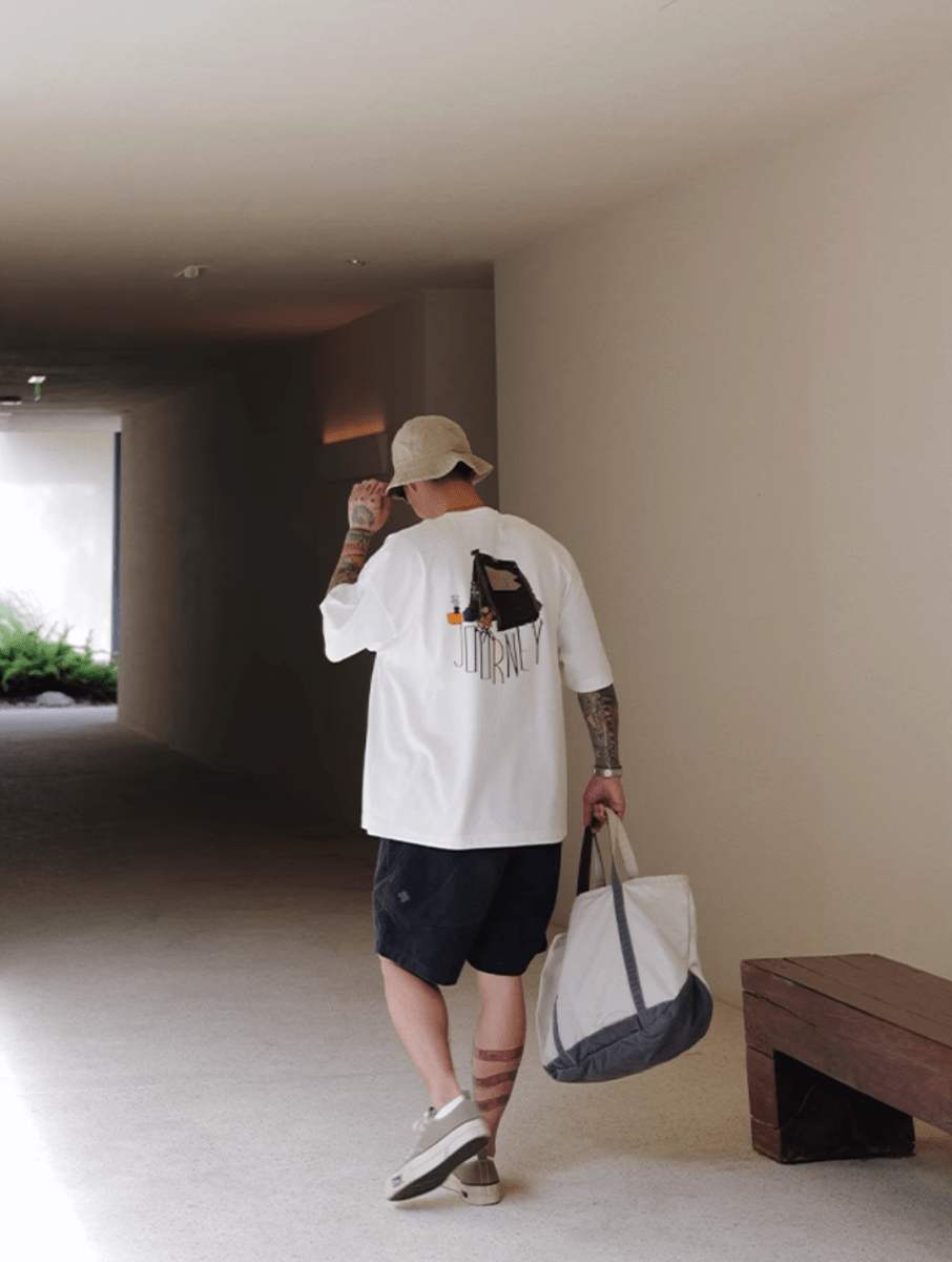 Camp Back Print T-shirt Heavyweight / キャンプ バックプリント Tシャツ 半袖 N5337 - ファッション通販 NNine(ナイン)