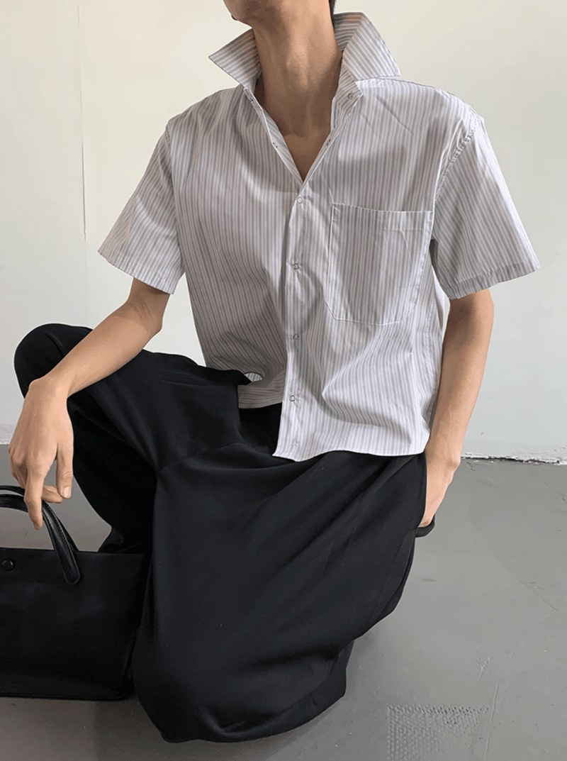 カジュアルチェック半袖シャツ / Casual Check Short Sleeve Shirt N5526 - ファッション通販NNine（ナイン）