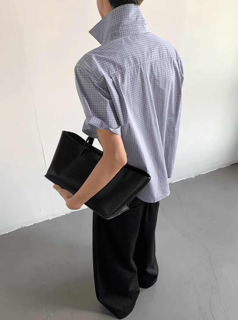 カジュアルチェック半袖シャツ / Casual Check Short Sleeve Shirt N5526 - ファッション通販NNine（ナイン）
